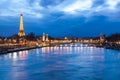 Eiffel Tower and Pont Alexandre III Royalty Free Stock Photo